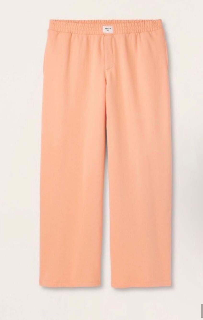 Parke x Target High-Rise Boxer Sweatpants in Peach Orange, Size M